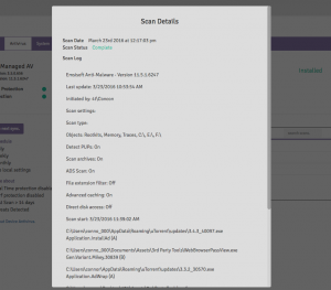 MAV Scan Logs